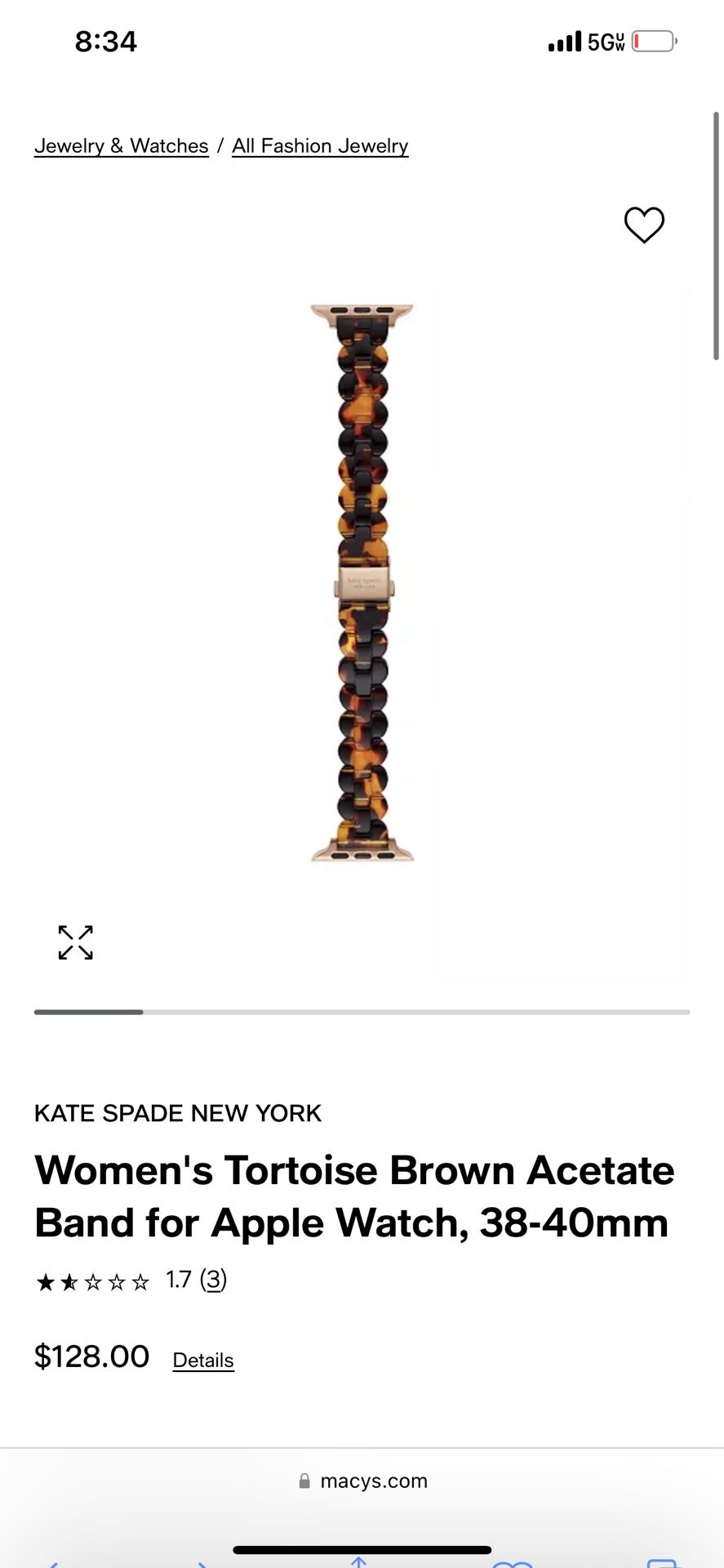 Apple Watch Band Macys Kate Spade Watch Kate Spade Rose-gold-tone