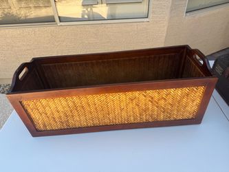 Wood Plant Basket