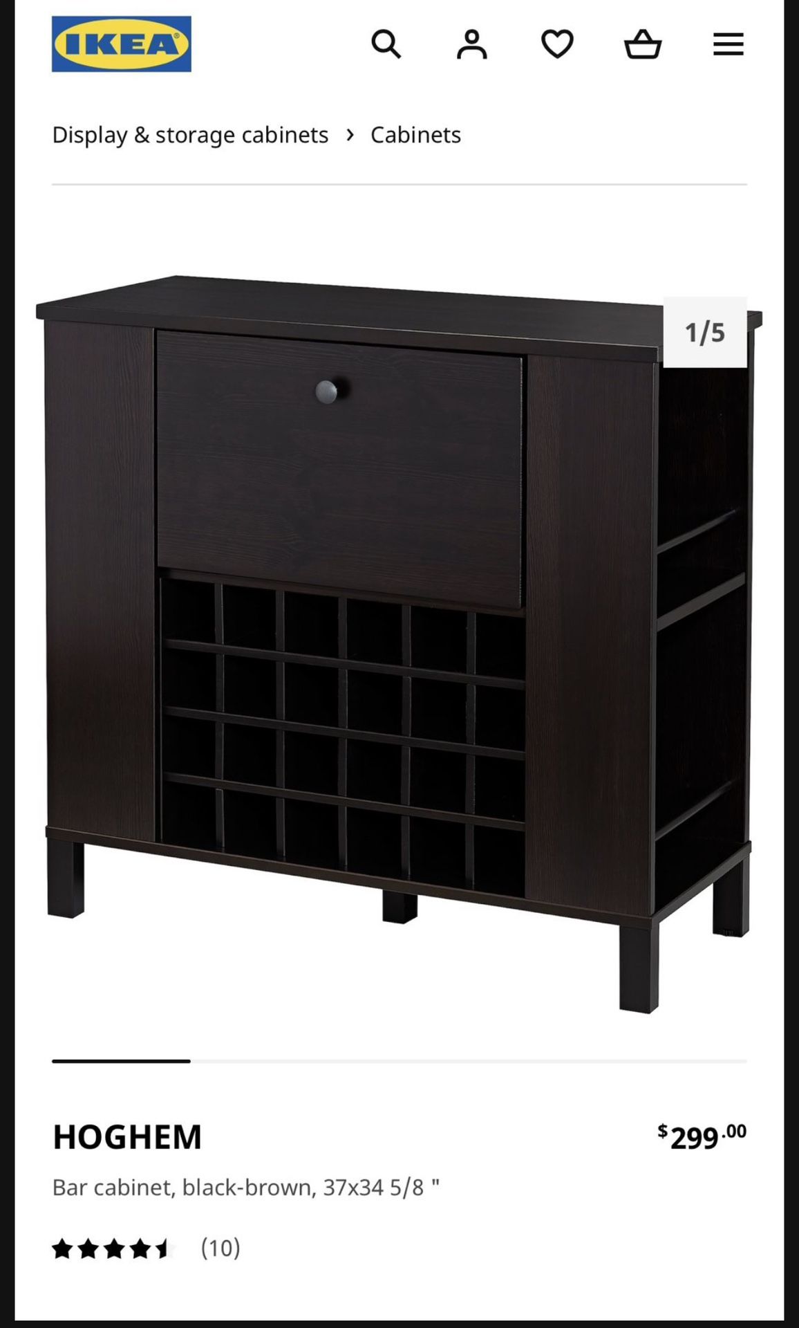 In Box — Unopened— IKEA wine Rack Cabinet - hoghem