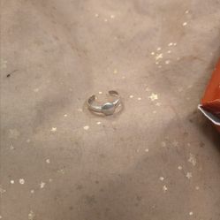 Sterling silver 925 sizable engravable toe ring