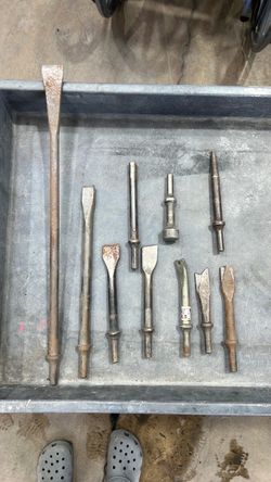 Air Hammer Chisel Bits Set – 10 Pieces