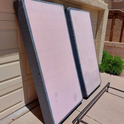 Only $18 - Twin Bedroom Foundation Bundle - 2 Box Springs + Expandable Metal Frame 
