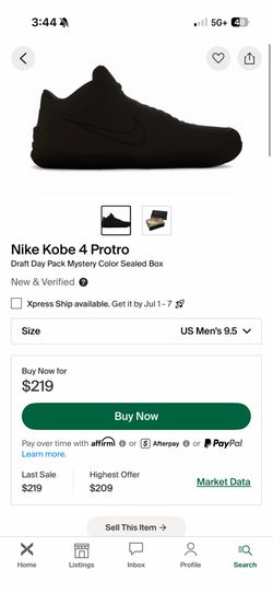 Kobe 4 draft day pack