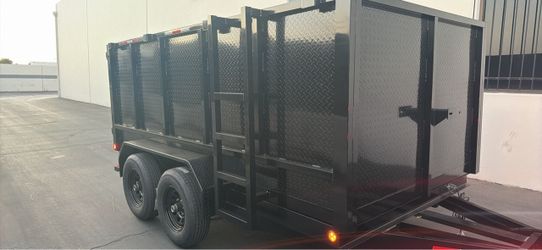 Diamond wall dump trailer 12 ft ! 💎