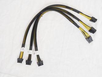 Lot of 3x Dell PowerEdge R750 R7525 GPU Cable 0T34N0 T34N0 - 12pin to 8Pin