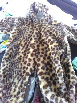 Cheetah 6-12 month baby costume- onesie