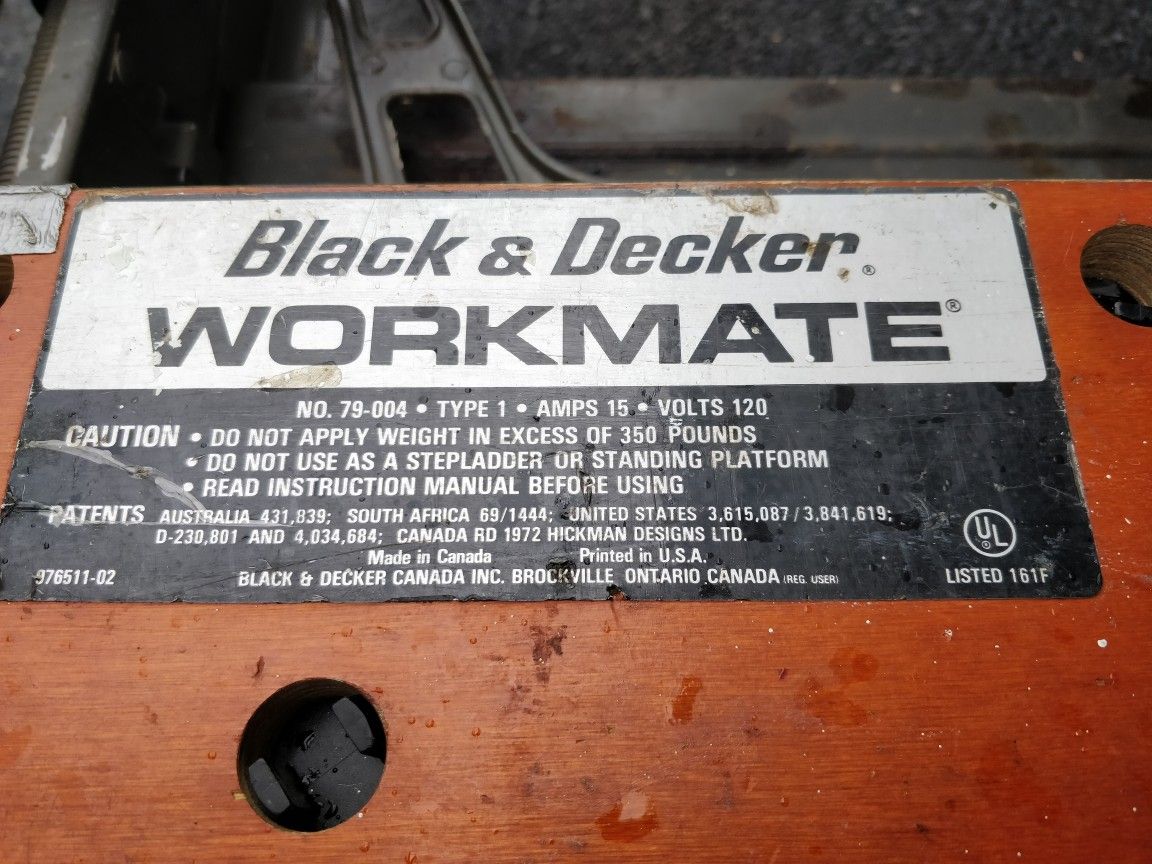 Black & Decker Workmate Plus Portable Workbench Holds up to 550 pounds  Model 79-042 for Sale in Fremont, CA - OfferUp