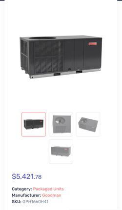 GOODMAN PACKAGE HEAT PUMP UNIT