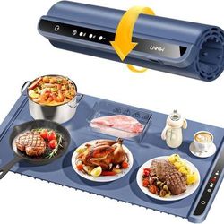 new Warming Mat for Food,Food Warming Mat,Electric Warming Tray for Buffets Party and Home Daily Use,Heating Fastly in 10s,Portable Design,Timed Funct