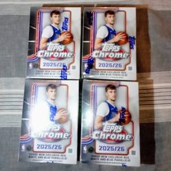 2025-2026 Topps Chrome Basketball Blaster Box Lot $140