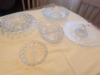 Vintage glass dishes