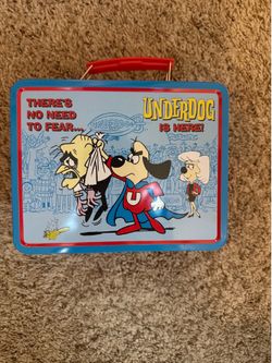 Vintage 1998 Underdog Metal Lunch Box