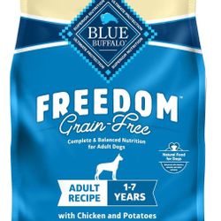 Blue Buffalo Freedom Grain-Free, Chicken & Potatoes, 4 lb, Dry Dog Food