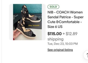 Coach heels shoe