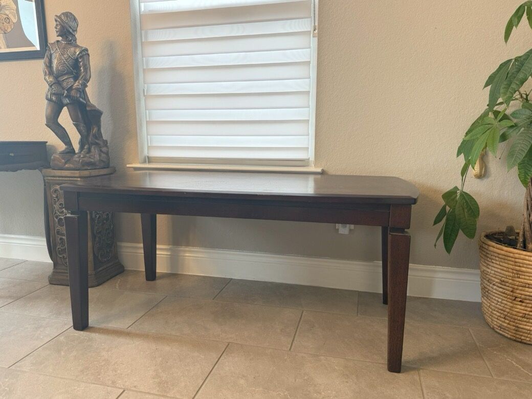 Dark Brown Coffee Table w/ 2 Side Tables