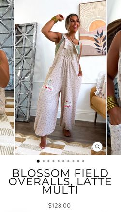 Blossom Field Overalls Latte Multi