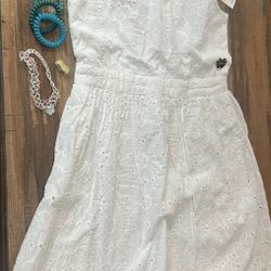 Girls Size 12 White Dress 