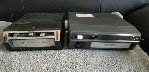Vintage car 8 tracks players! Medallion and a Sears. *8 tracks not included* Untested!!!