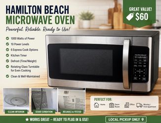 Hamilton Beach Microwave Oven