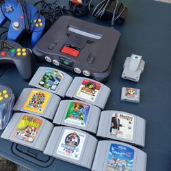 Separately. $25! Per controller. $50! Red memory, $30! Per Game. $30 rumble packed. & $150! 1 Control 0 Games Nintendo N64 N 64. Im willing trade
