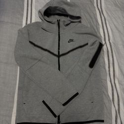 Men’s Nike Tech Fleece Full Zip Hoodie ‘Heather Grey’ - OG Season - Fair Condition