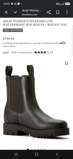 Ariat chelsea boots w tags