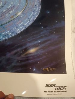 Star trek 1992 poster mint condition