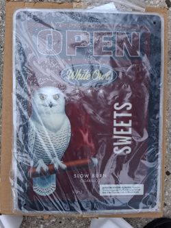WHITE OWL CIGARS SWEETS CIGARILLOS LIGHT UP LED SIGN New in BOX 18.5" x 13.5" *100.00 Firm*