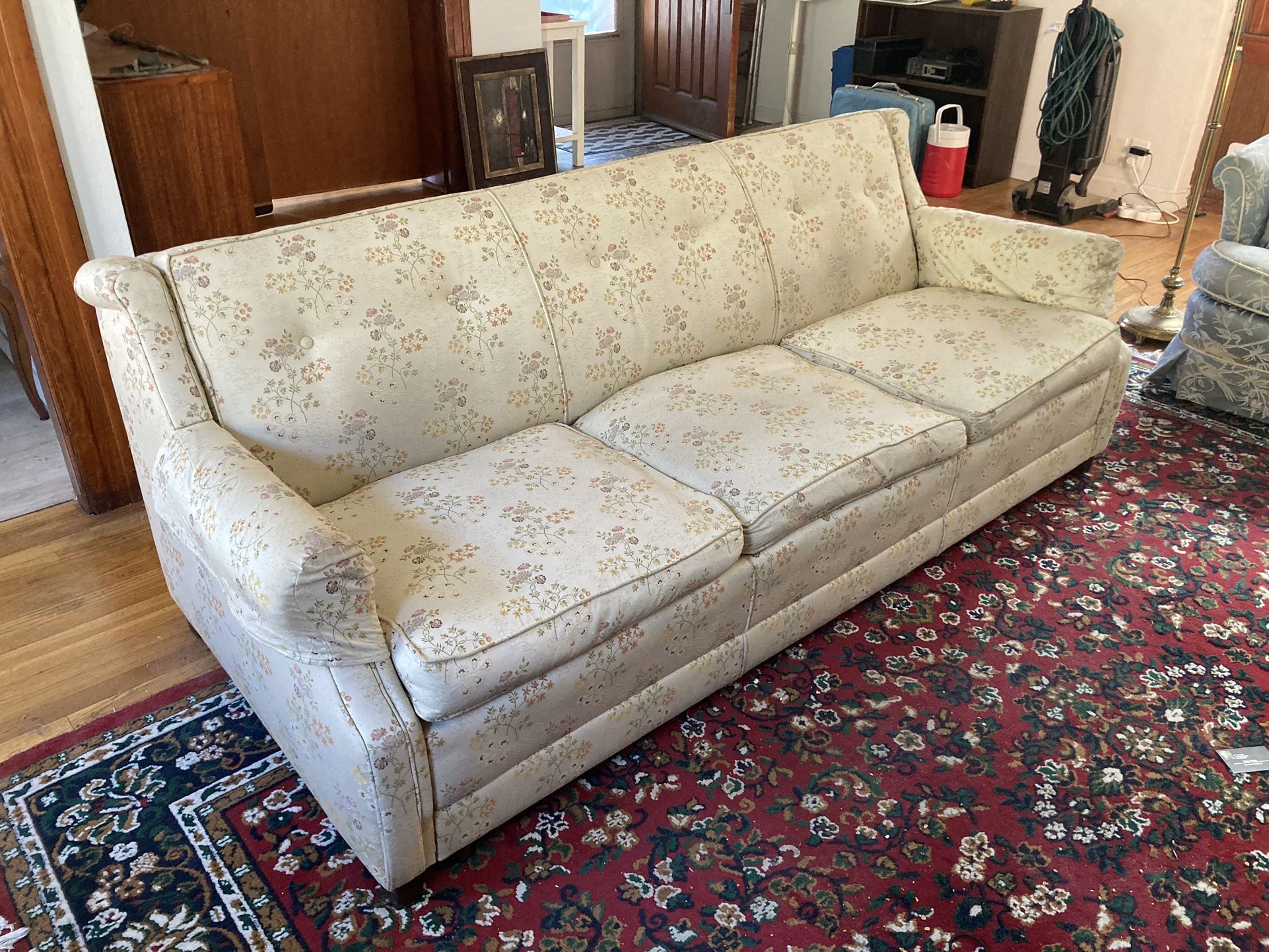 FREE hide-a-bed soda, mid-century, reupholstered