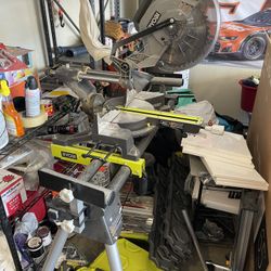 Ryobi Corded Sliding Compound Miter Saw With Stand