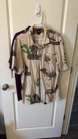 Mens Vans Shirt Button Up XL