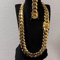 22mm Miami Cuban Link  Set 