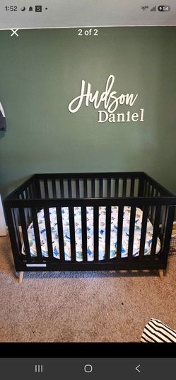 Crib and mattress