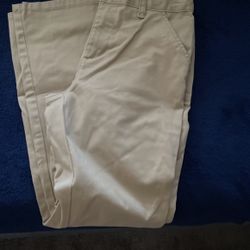 Girls Khaki School Pants