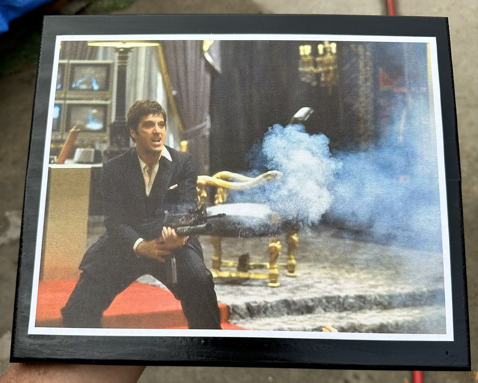 Say Hello To My Lil Friend Scarface Wall Plaque