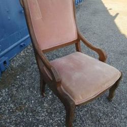 Antique Chair with Wheels 