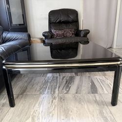 Black Lacquer Square Coffee Table