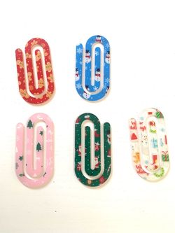 JUMBO CLIPS / GREAT FOR BOOKMARKS/ CHRISTMAS DESIGNS/ 3.00 each