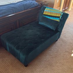 Turquoise Chaise Lounge 