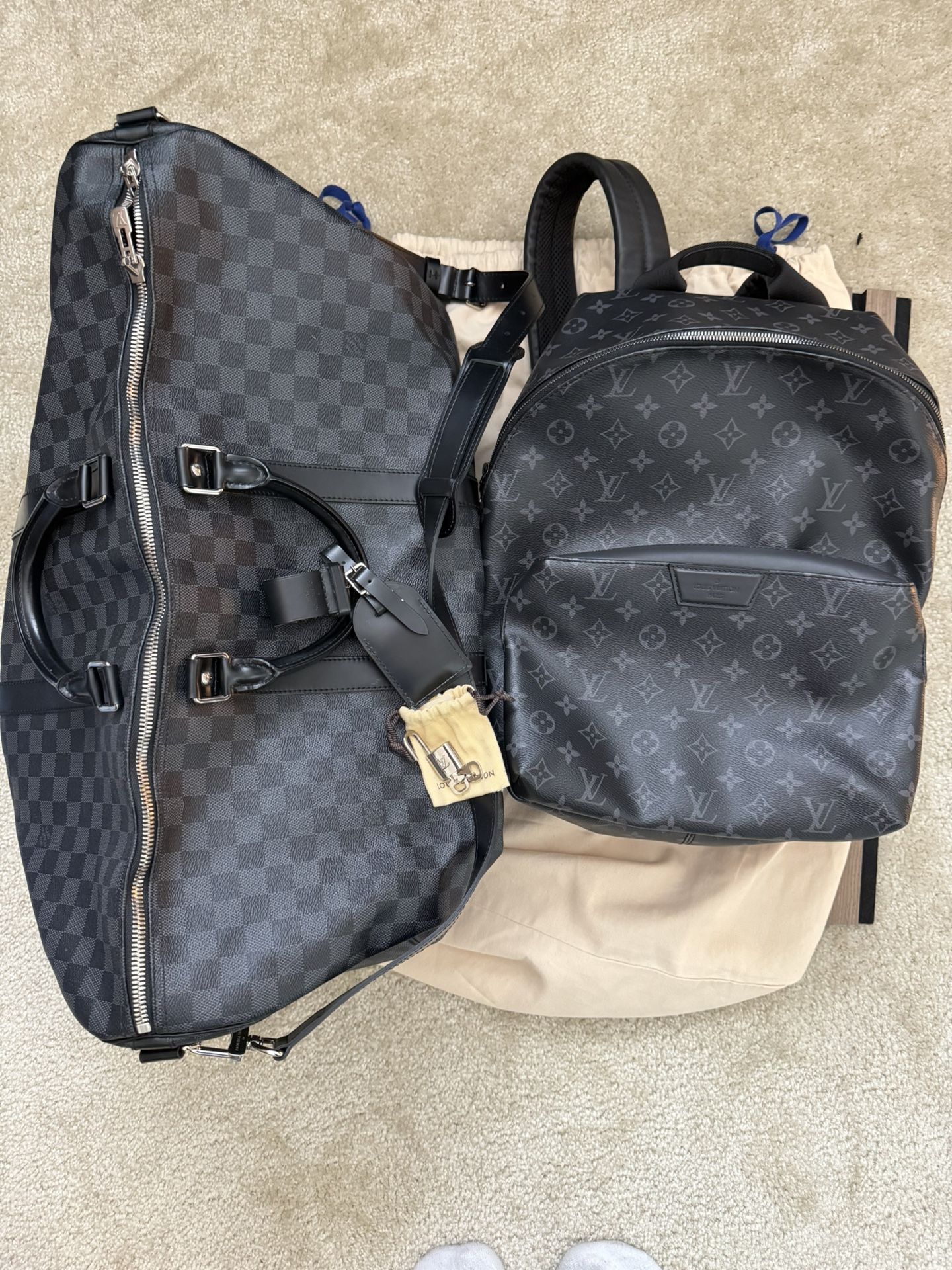 Louis Vuitton Duffle And backpack Combo - Authentic