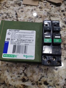 SQUARE D QO115PAF 15AMP COMBINATION ARC FAULT NEW