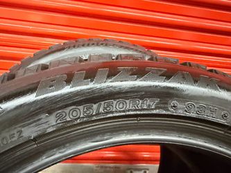 Bridgestone Blizzak snow tires  205/50R17