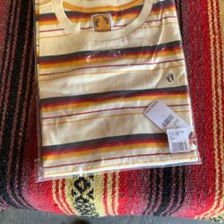 Men's Retro striped Hang ten T-Shirt, large