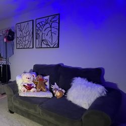 Bob furniture gray 2 seater couch 