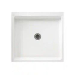 Swan 36 in. x 36 in. Solid Surface Single Threshold Shower Pan in White