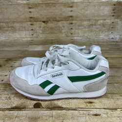 Reebok Harman Run Classic Sneakers Men's Size 6 White & Green Michigan St Colors