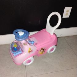 Carrito De Empuje Musical Para Niñas  Princesas Disney 