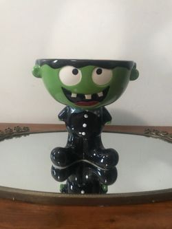 ✔️Ceramic Frankenstein Candy Dish 🧟