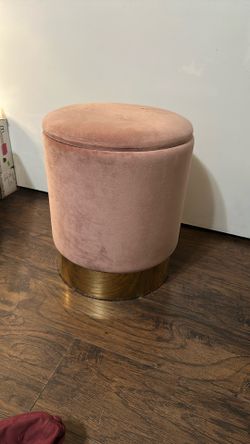 Pink Soft Ottoman Chair