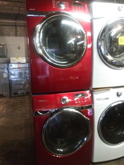 Samsung front load washer and dryer set working perfectly with 4 months warranty